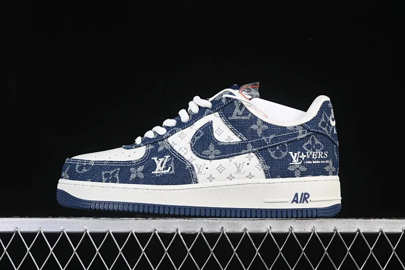 All categories Nk Air Force 1 Air Force series Nk Air Force 1 Low Air Force low-top Nike Air Force 1'07 Low LV joint white and blue Air Force 1 low-top casual sneakers YF9511-811